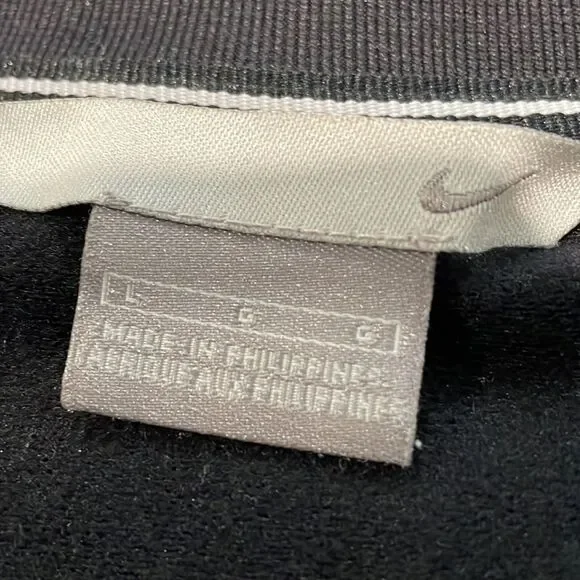 Nike full zip polyester jacket mens large black - Picture 7 of 8